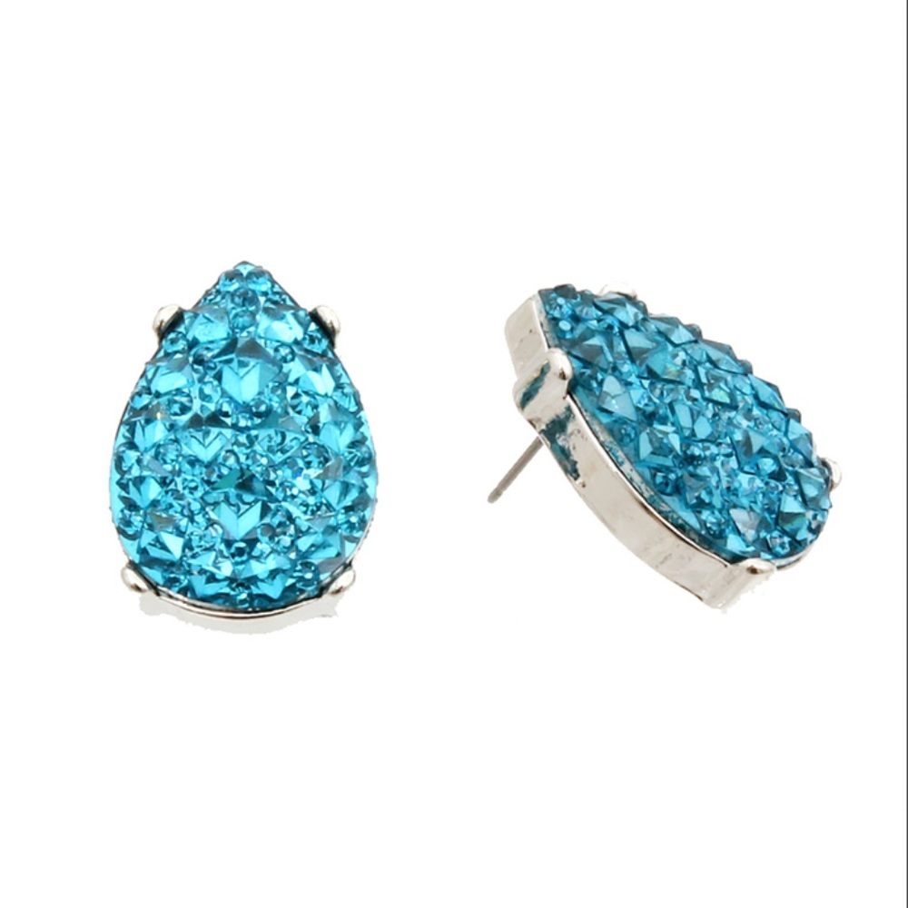 Aqua Stone Earrings
